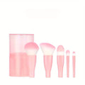 5-Piece Makeup Brush Set with Box – Foundation & Contour Makeup Brush Set Qme B