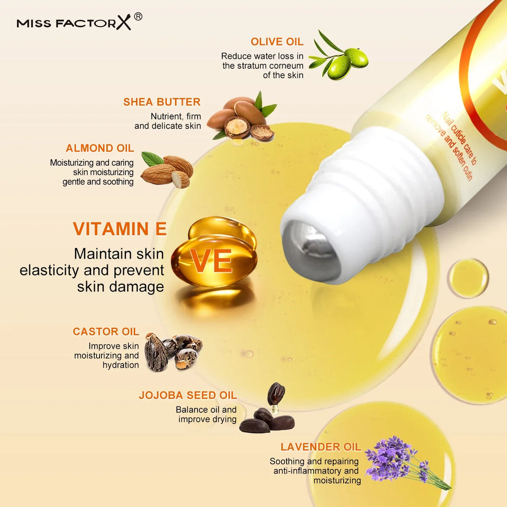 Vitamin E Nail & Cuticle Care Oil 12ml | Nourishing Treatment Nail Treatment Oil Qme
