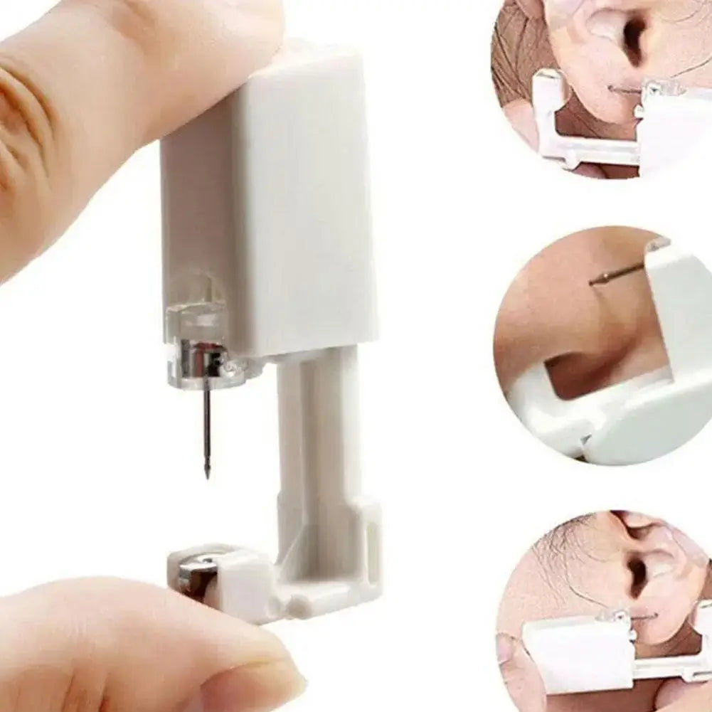 Disposable Safety Ear & Nose Piercing Gun Kit with Earring Piercing Gun Kit Qme