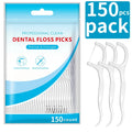 Polymer Dental Floss Picks with Plastic Handles | 50–600 Pcs Dental Floss Picks Qme 150pcs