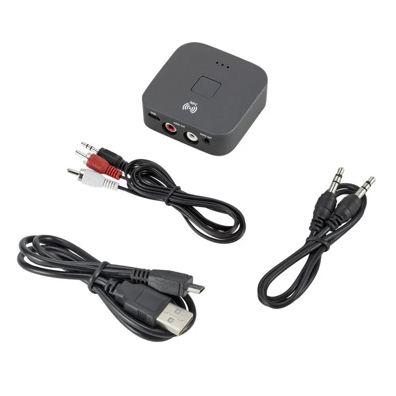 Bluetooth 5.0 NFC Audio Receiver – Car & Speaker Adapter Bluetooth Audio Receiver Qme Default Title