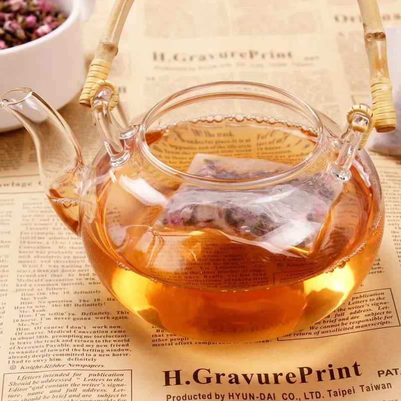 Disposable Empty Tea Bags Flip-Over Seal | Loose Leaf & Herb Tea Filter Bags Qme