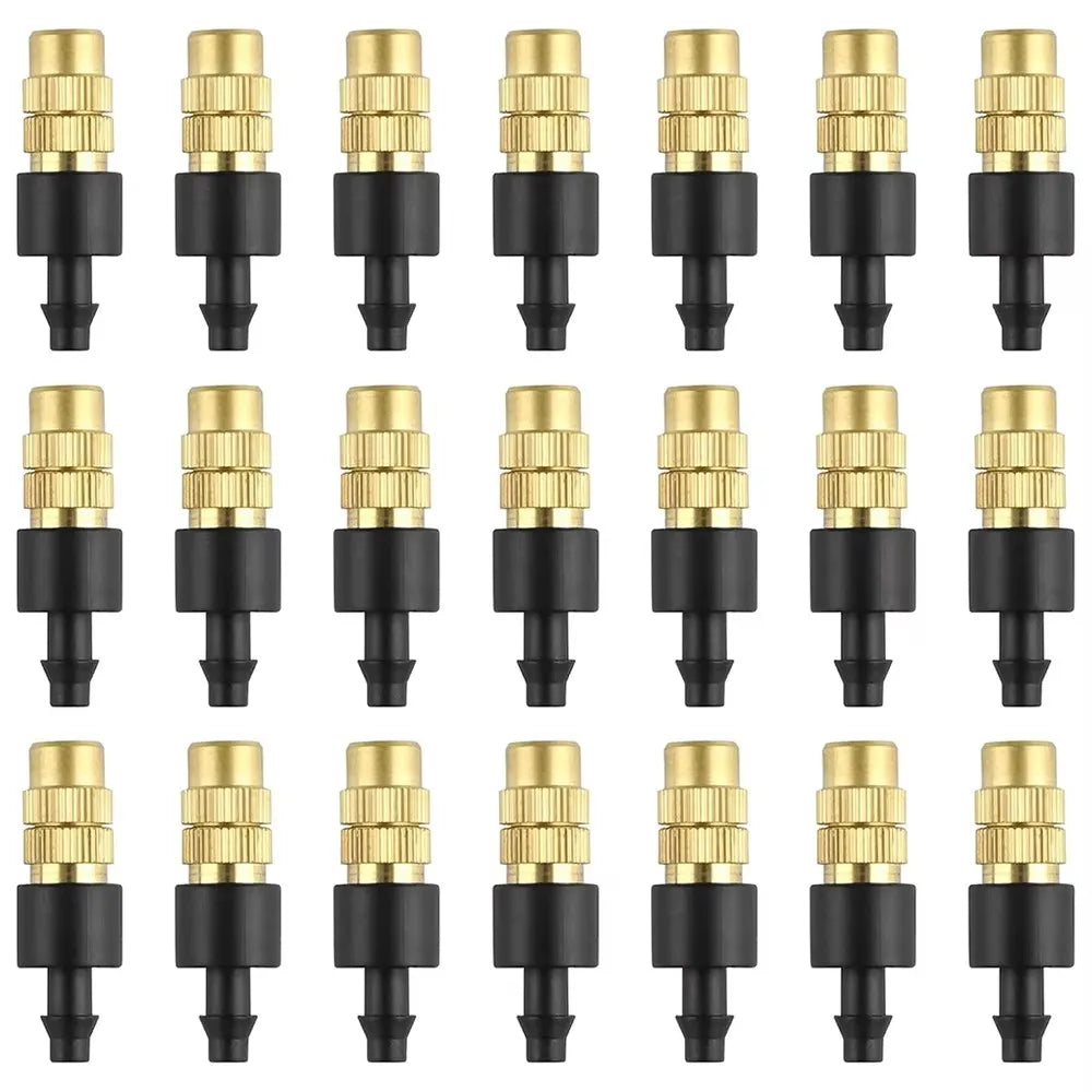 PVC Outdoor Misting Cooling System – Brass Micro Sprinklers Garden Misting System Qme 50pcs