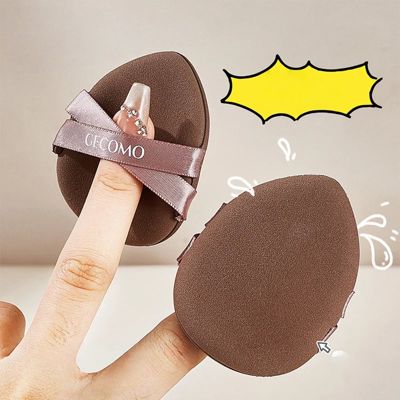 Powder Puff Set with Mirror Box – Wet & Dry Sponge 2-Pack | Qme Powder Puff Set Qme