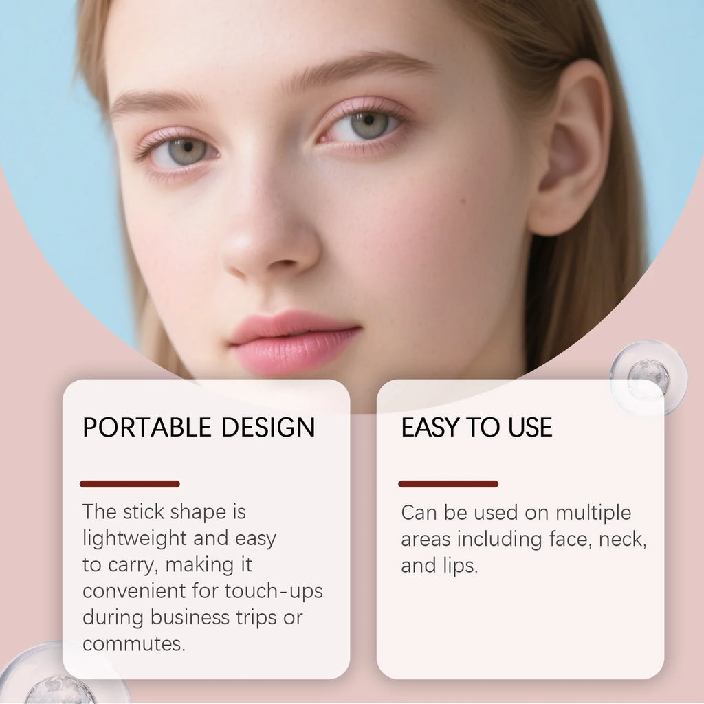 Pink Moisturizing Stick – Hydrating Face & Neck Cream 10g Face Moisturizer Stick Qst