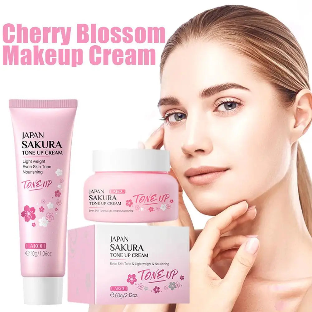 Sakura Tone-Up Cream | Hydrating Skin Tone Balancer Skin Tone Cream Qme