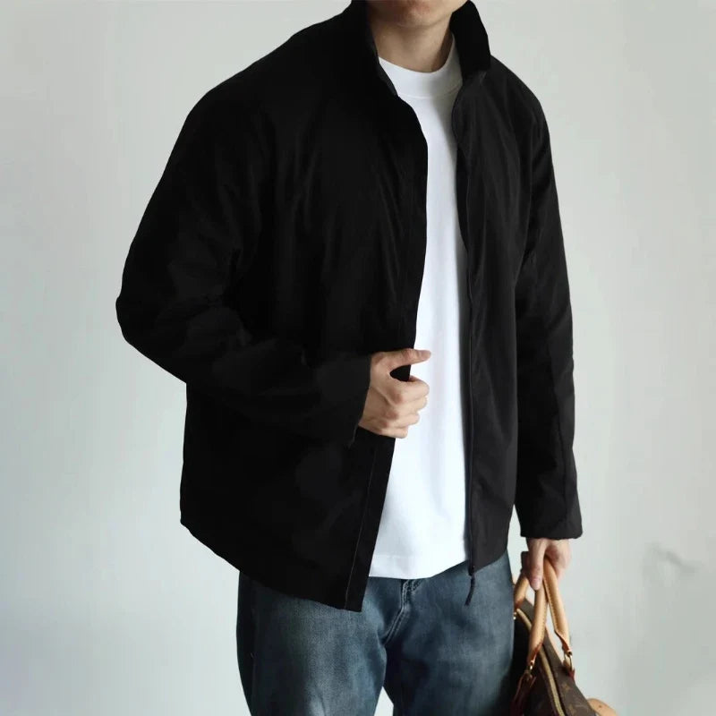 Men's Lightweight Stand-Up Collar Business Jacket Men's Business Jacket Qme