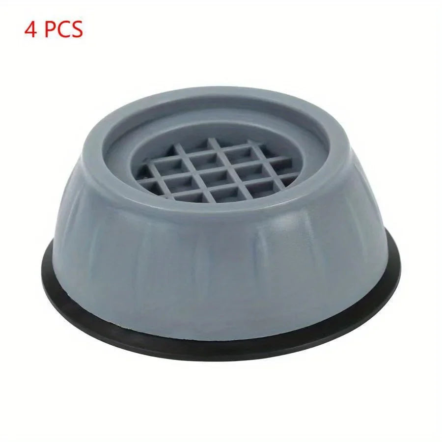 Anti-Vibration Washing Machine Mats 4pcs – Floor Protection Anti-Vibration Mat Qme grey