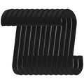 Heavy Duty Aluminum S Hooks Flat Hangers 12pcs | 9cm Black S Hook Hangers Qme black