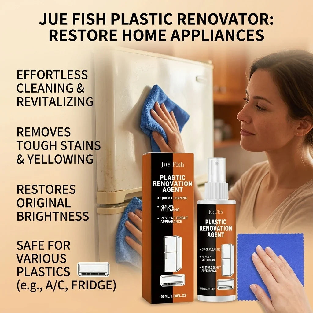 Plastic Renovation Agent – Restore & Remove Oxidation & Stains Plastic Restorer Spray Qme
