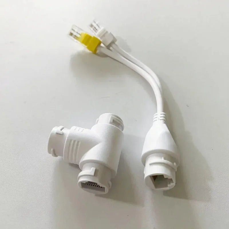 PoE Ethernet Splitter – 1 Cable to 2 IP Cameras Converter PoE Ethernet Splitter Qme