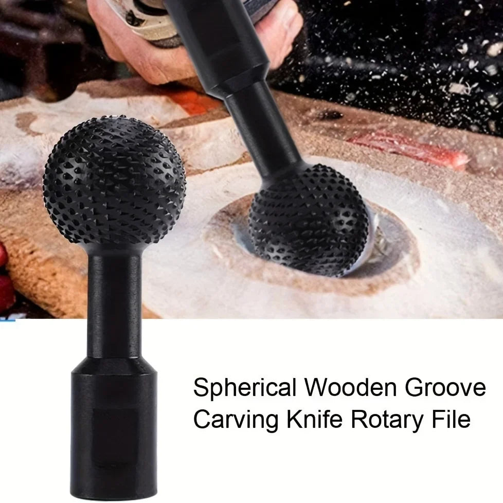 Spherical Spindle Wood Carving Polishing Bit for Angle Grinder Grinder Carving Bit Qme