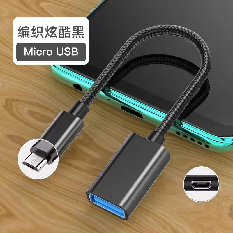 USB-C OTG Adapter for Samsung S20, Xiaomi & Huawei | Qme USB-C OTG Adapter Qme micro black 2.0