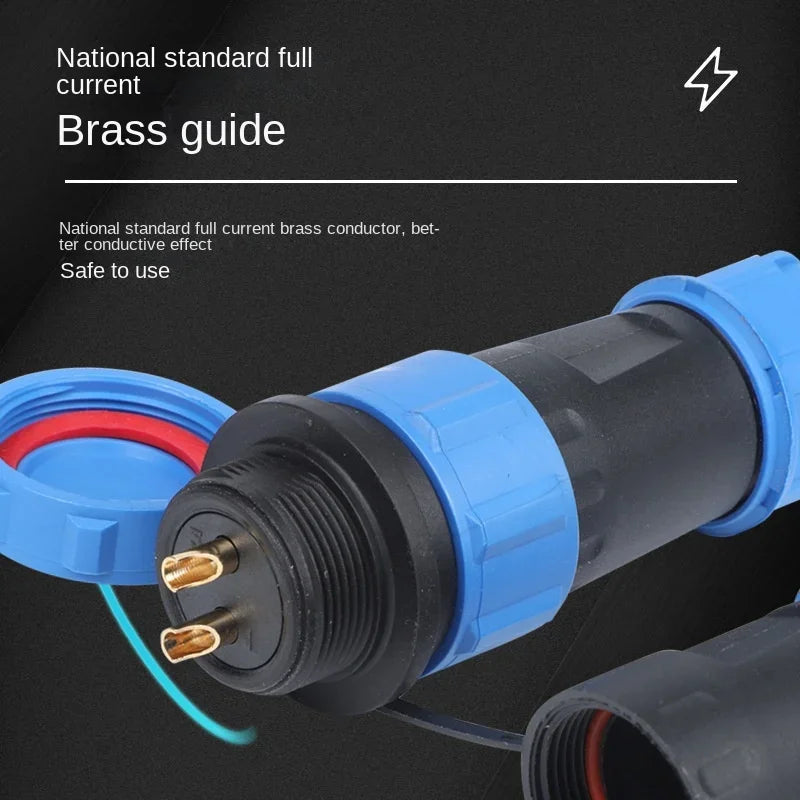 SP17D IP68 Waterproof Connector 2-7 Pin Docking Cable Waterproof Connector Qme