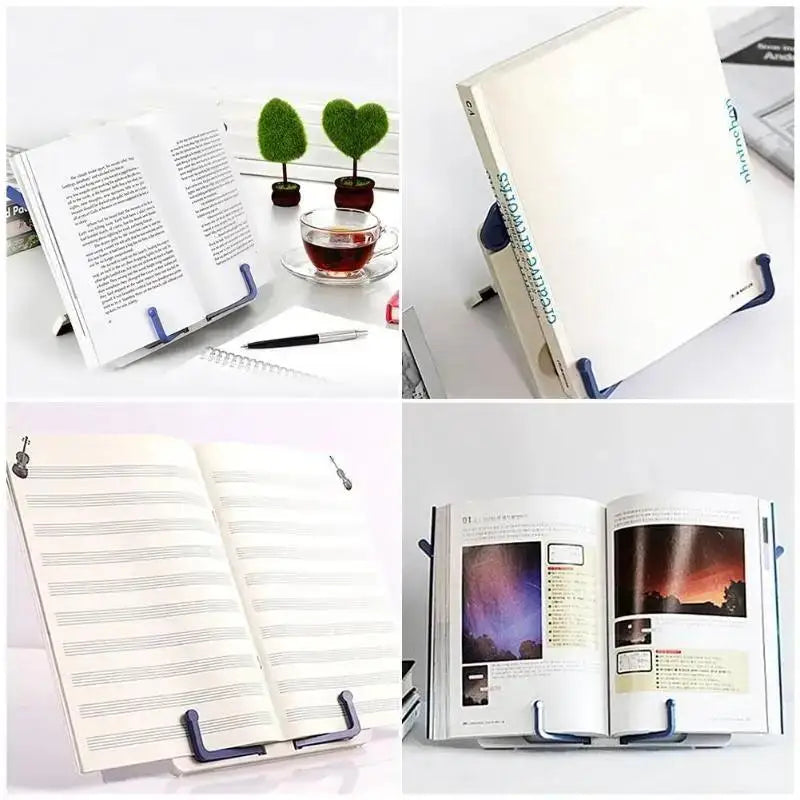 Portable Folding Book & Recipe Stand – Cookbook Holder Folding Book Stand Qme