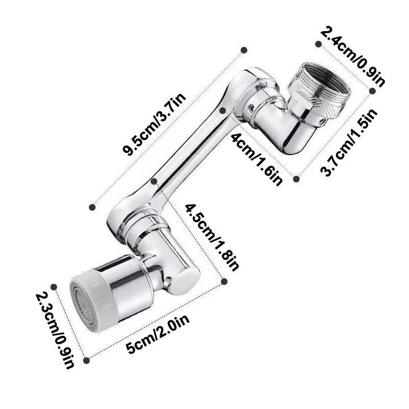 360° Flexible Faucet Extender Swivel Aerator Spray Nozzle Faucet Aerator Extender Qme A