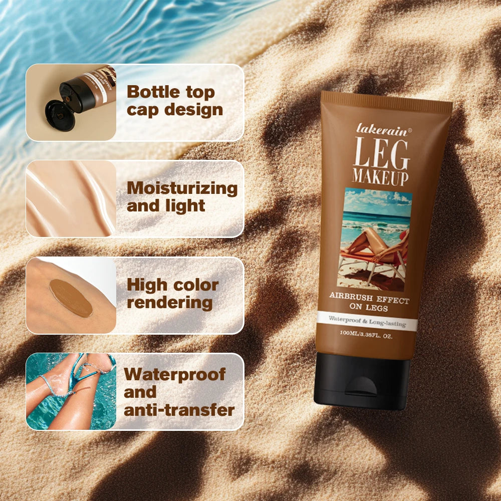 Waterproof Leg Makeup Lotion – Bronze Body Tanning Cream 100ml Body Tanning Lotion Qst