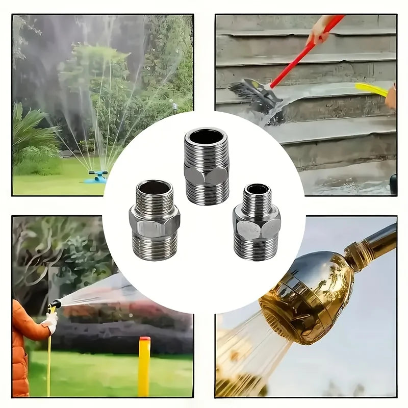 Multi-Function Shower Hose Connector Extender Adapter 3-Pack Shower Hose Connector Qme