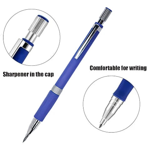 21-Piece Mechanical Pencil Set with Colored & Black Refills Mechanical Pencil Set Qme
