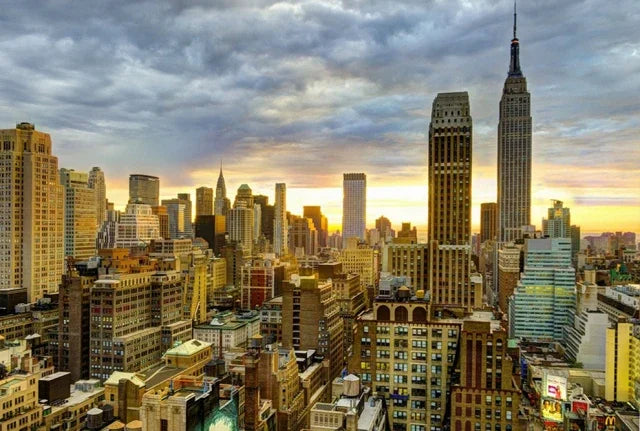 Empire State Building NYC Canvas Wall Art Print | Home Decor Canvas Wall Art Qst P17 40x50cm Unframed