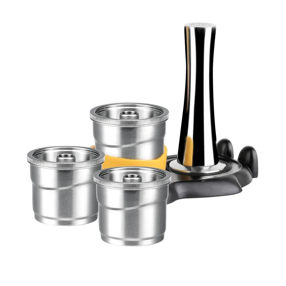 Reusable Stainless Steel Espresso Pod for Illy Y3 X7 Y5 Reusable Coffee Capsule Qst 3podsTD