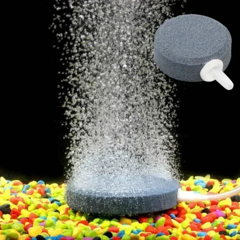 Air Bubble Stone Disk Aquarium Aerator 40mm – Hydroponic Oxygen Aquarium Air Stone Qme