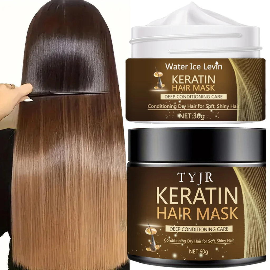 Keratin Magic Hair Mask – Protein Repair & Straightening Cream Keratin Hair Mask Qme 30g