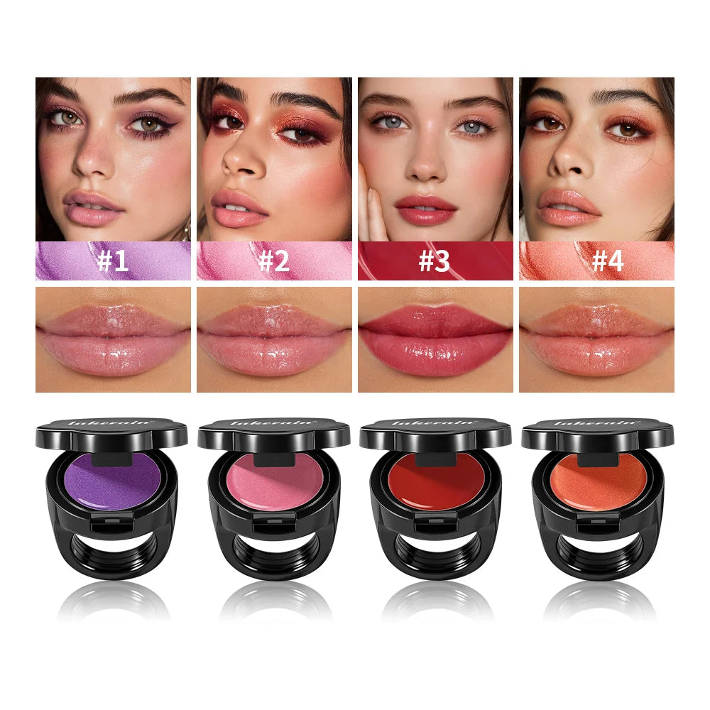 Lakerain Flower Lipstick – Tinted Moisturizing Blush Lip & Cheek Tinted Lip Blush Stick Qst