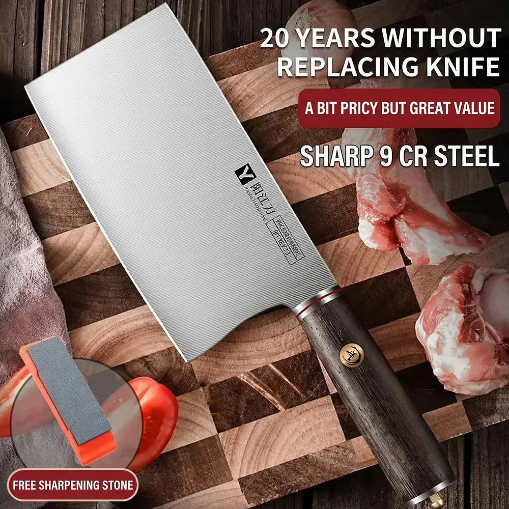 Yangjiang Ultra-Sharp Stainless Steel Chef & Slicing Knife Kitchen Chef Knife Qst a knife