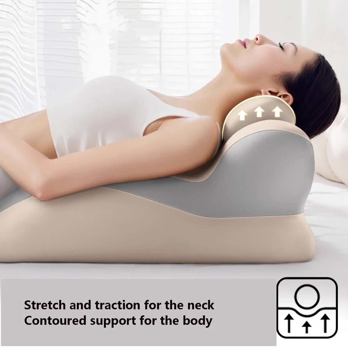 Memory Foam Wedge Pillow – Neck, Leg & Reading Ergonomic Support Wedge Support Pillow Qst