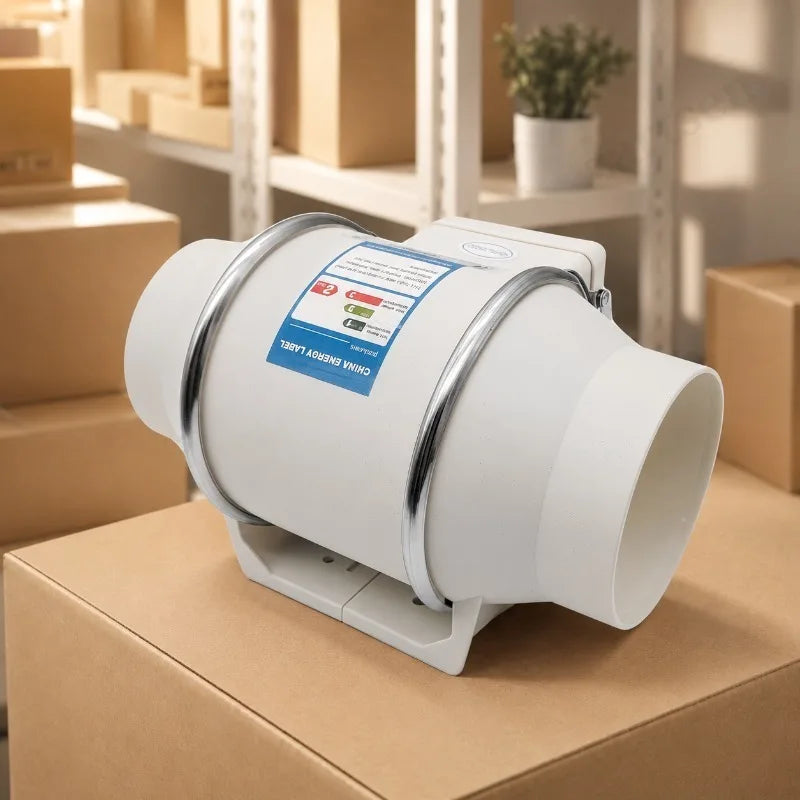 Silent Inline Duct Fan – Bathroom Kitchen Ventilator | ZARTSEN Inline Duct Fan Qst
