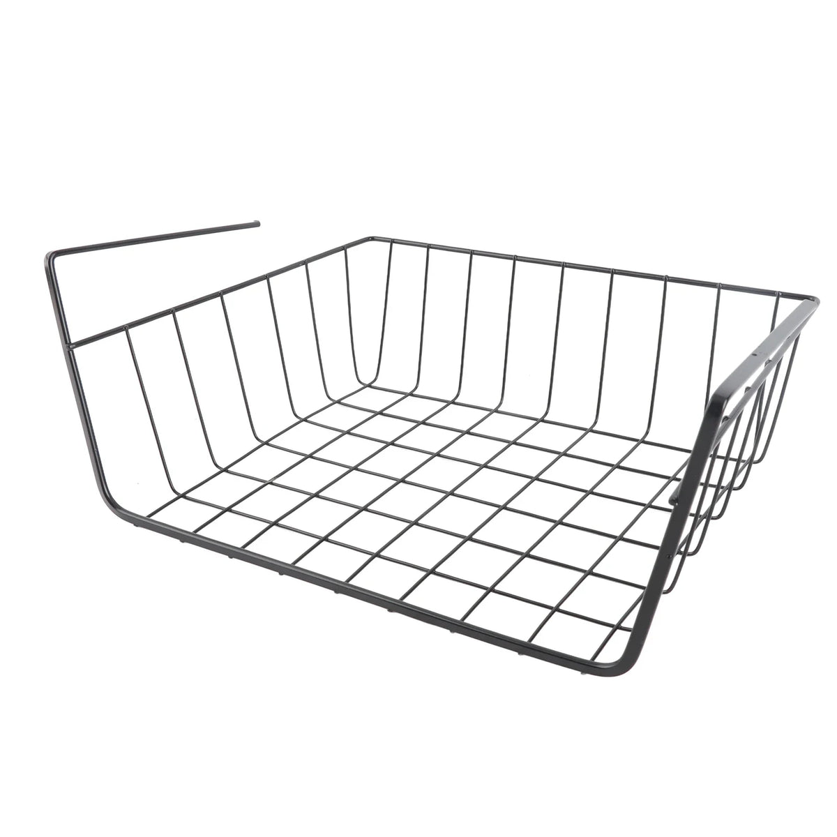 Under Shelf Wire Basket – Large Capacity All-Metal Storage Under Shelf Basket Qme