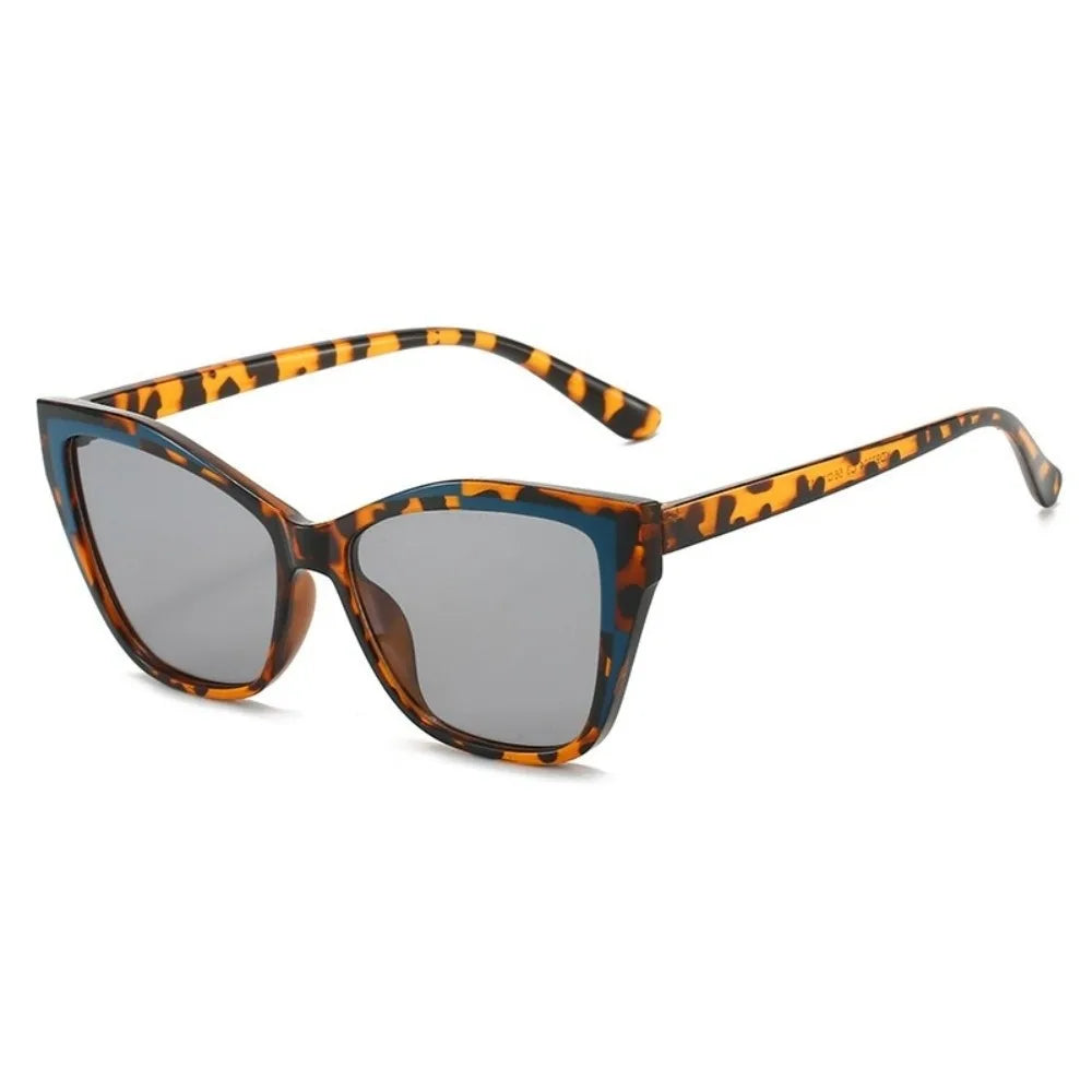 Y2K Cat Eye Sunglasses Steampunk Square Frame – 6 Colors Fashion Sunglasses Qme Style D