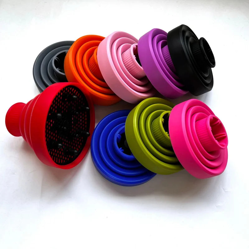 Universal Silicone Hair Dryer Diffuser Cover | Scalable Fit Hair Diffuser Attachment Qme
