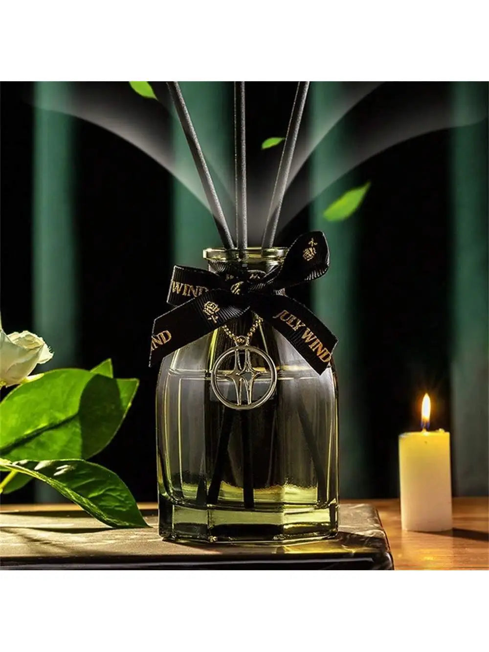 Flameless Aromatic Oil Home Fragrance Diffuser | Long-Lasting Reed Oil Diffuser Qme