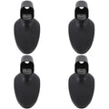 4-Pack Hair Straightener Iron Wall Mount Suction Cup Holder Stand Hair Tool Holder Qst Black