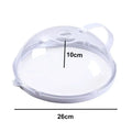Microwave Splash Cover – Transparent Plastic Lid with Handle Microwave Splash Cover Qme 26CM
