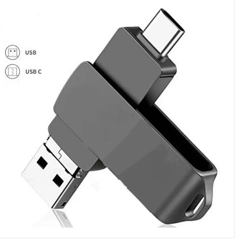 3-in-1 OTG USB 3.0 Flash Drive USB-C Android 16–128GB | Qme OTG USB Flash Drive Qme