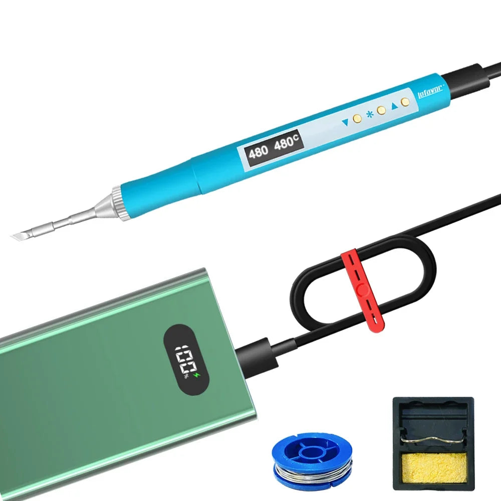 T210 JBC210 Mini Portable Soldering Iron | QC PD USB Powered Portable Soldering Iron Qme