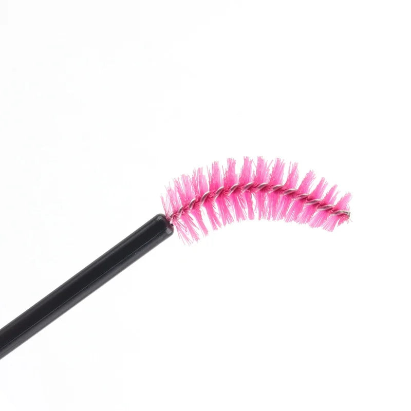 50-Pack Disposable Spoolie Eyebrow & Eyelash Wand Brushes Disposable Spoolie Wands Qme