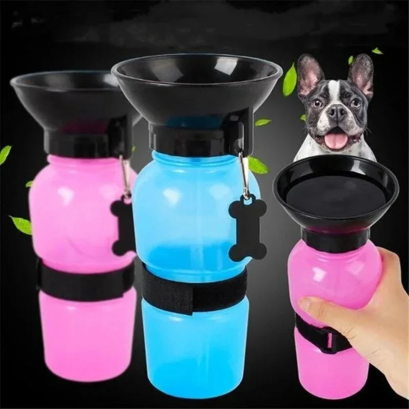 Portable Pet Water Bottle for Dogs & Cats – 500ml Leakproof Pet Travel Water Bottle Qme