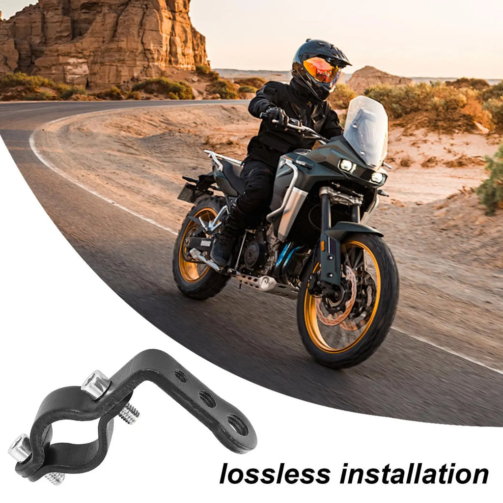 Motorcycle Handlebar Extension Bracket Spotlight Pipe Clip Handlebar Mount Bracket Qme