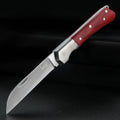 Redwood Handle Folding Pocket Knife – 7cr13 HRC62 Steel Folding Pocket Knife Qst 1 pcs