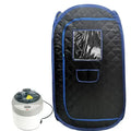 Portable Foldable Steam Sauna Tent – 4L Steamer & Remote Steam Sauna Tent Qst Black