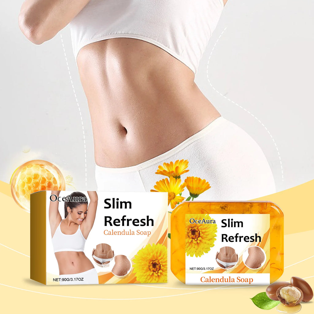 OCEAURA Calendula Soap Bar – Natural Face & Body Cleanser Natural Soap Bar Qst