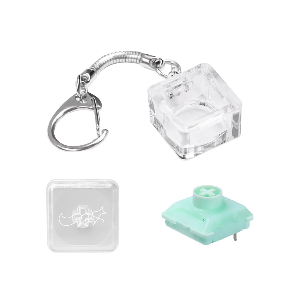 12-Button Acrylic Mechanical Keyboard Fidget Toy | 12 Colors Mechanical Fidget Toy Qme spring