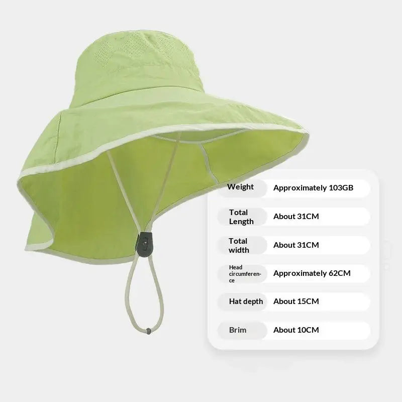 Women's Wide Brim Fisherman Hat – Lightweight UV Sun Hat Sun Fisherman Hat Qst A4