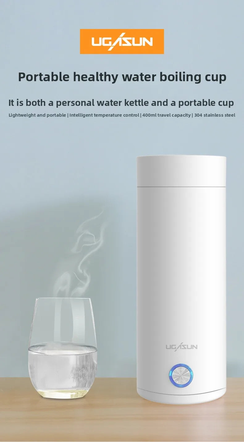 HAOYUNMA 220V Portable Mini Electric Kettle Auto Keep Warm Electric Travel Kettle Qst