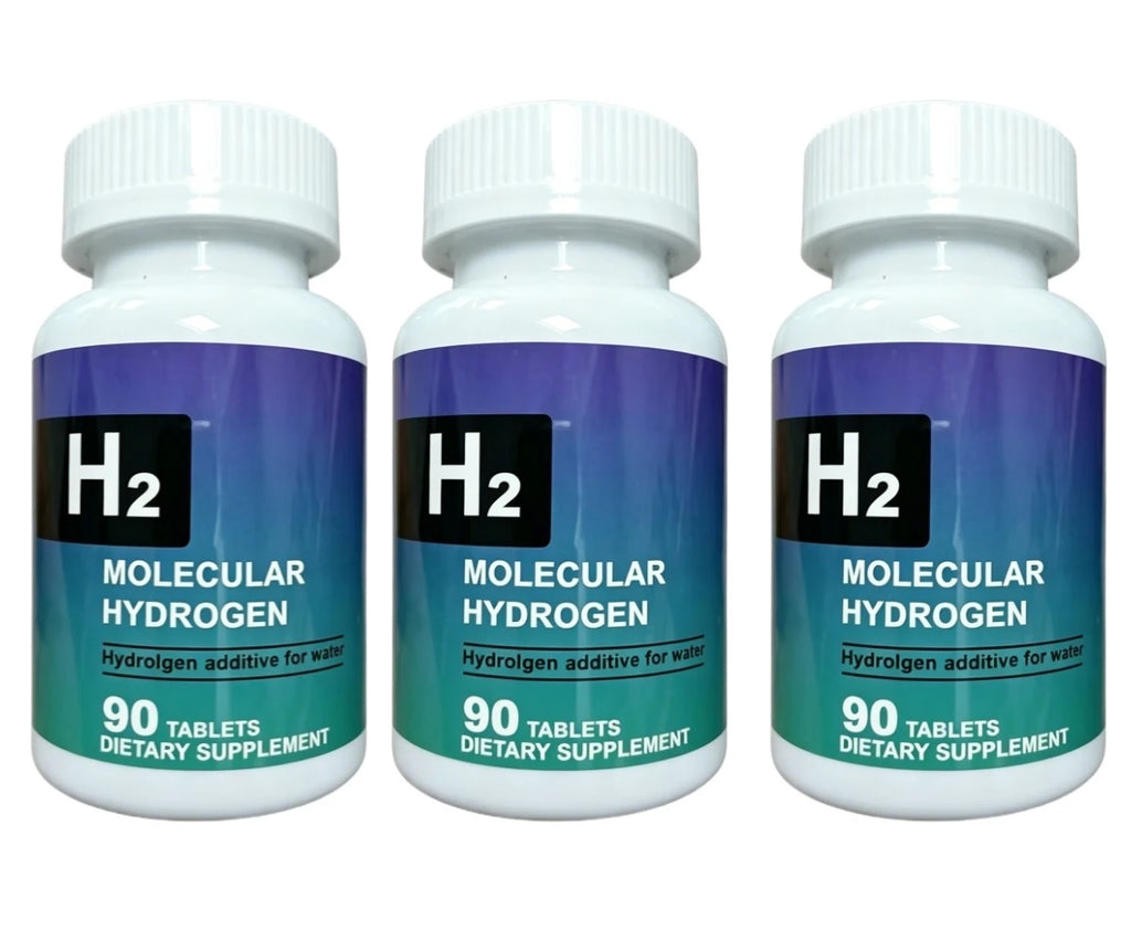 Hydrogen Water Tablets 90ct – Molecular H2 + Magnesium | Made in USA Hydration Supplement Tablets Qst 270 Count(Pack of 3)