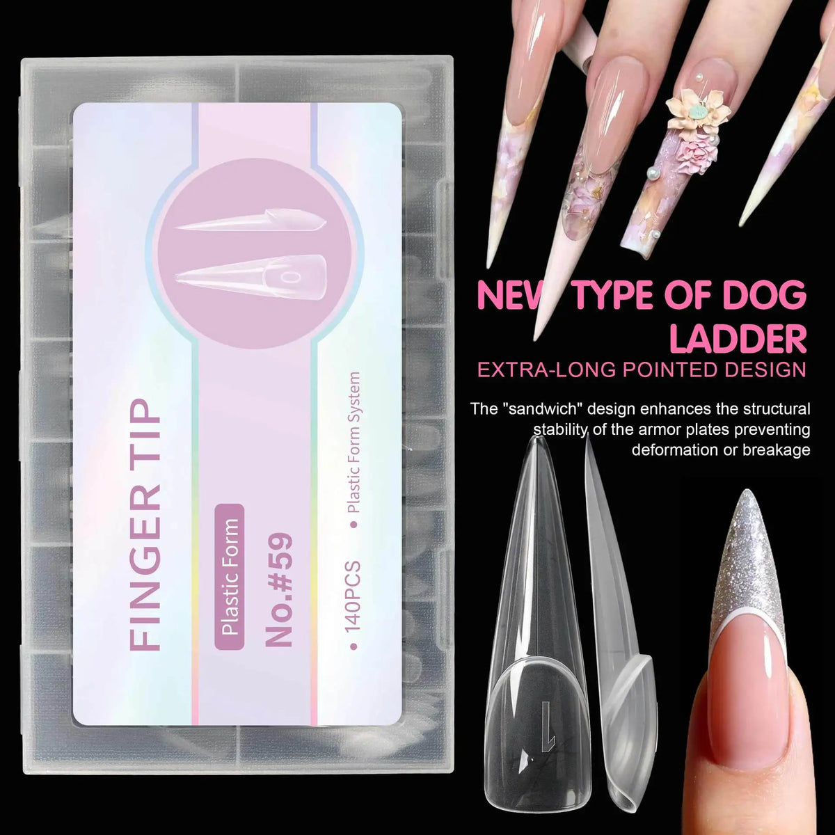 Dual Form French Nail Extension Kit | Fast & Elegant Nail Extension Kit Qme